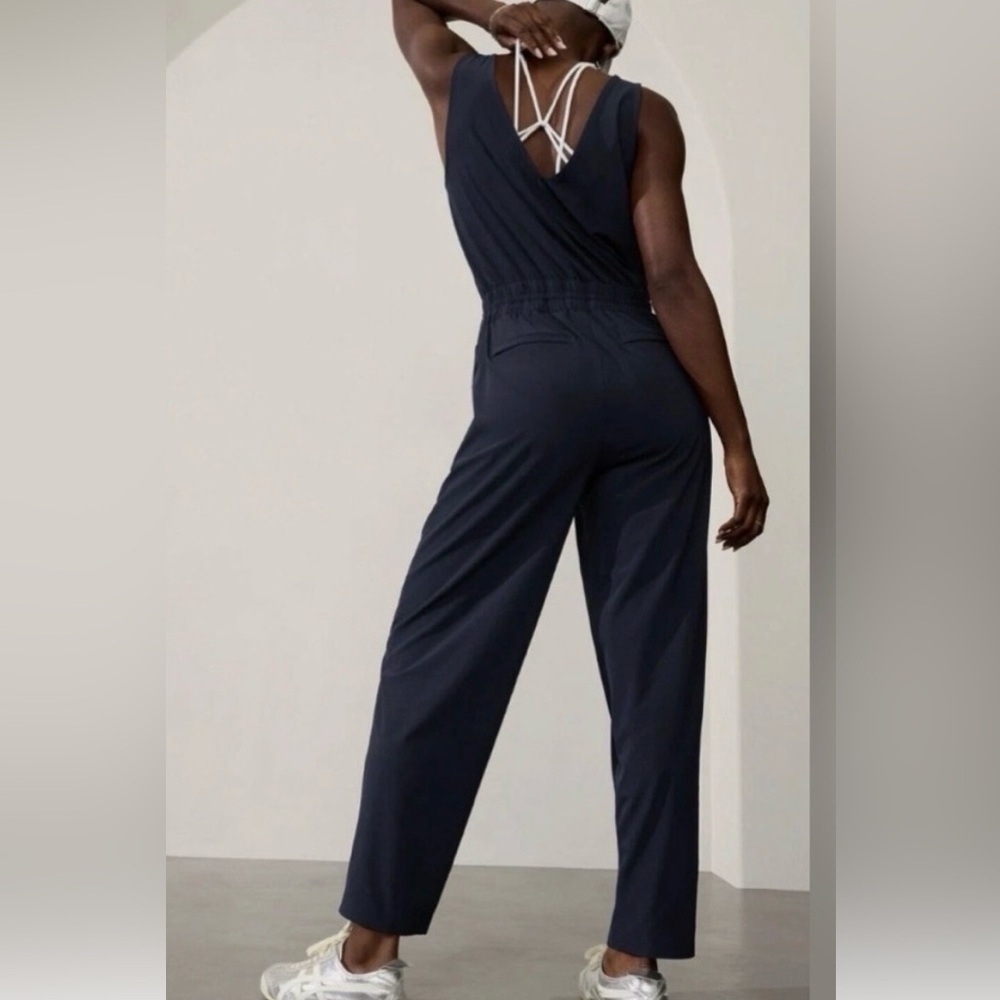 Athleta Navy Jumpsuit 2P
